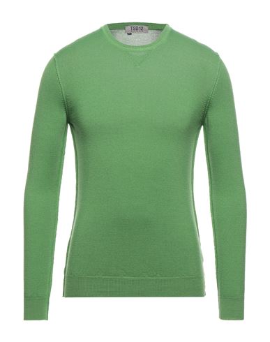Man Sweater Green Size L Merino Wool, Acrylic
