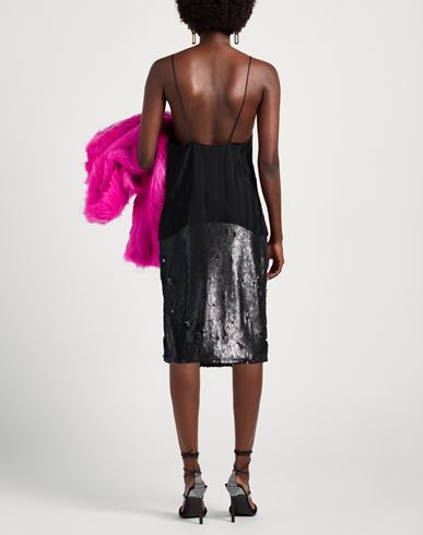 Woman Midi skirt Black Size 4 Polyester