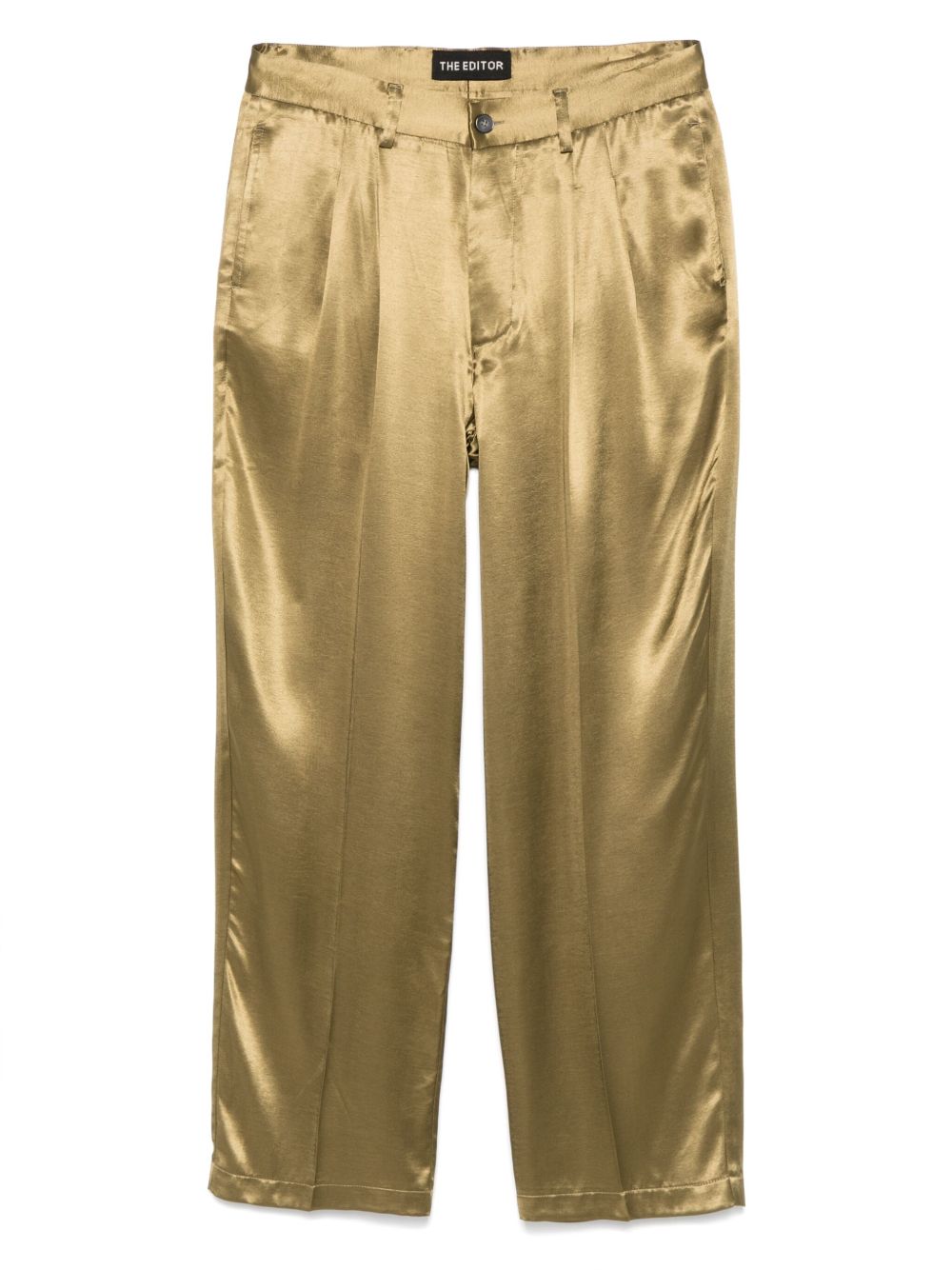 The Editor satin trousers - Green