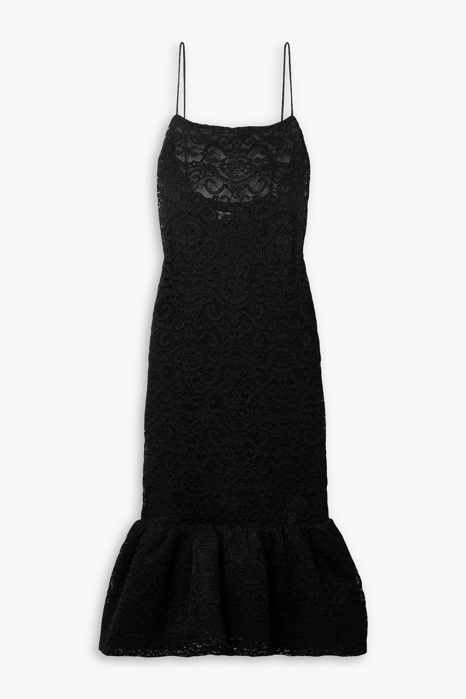 The Esther corded lace midi dress - Black - US 0