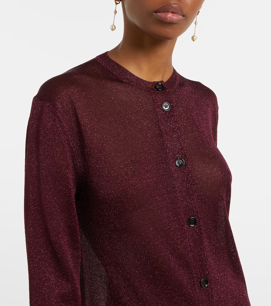 Lamé cardigan