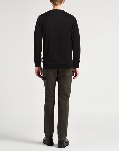 Man Sweater Black Size 36 Cotton