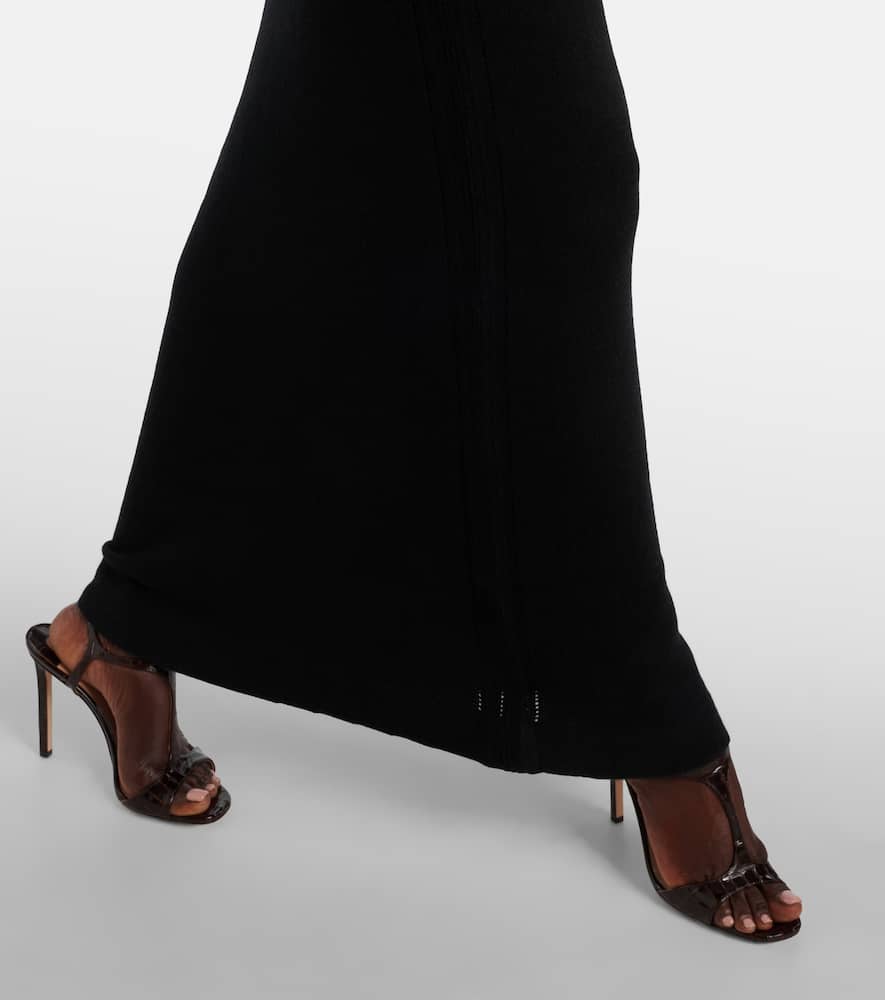 Cashmere turtleneck maxi dress
