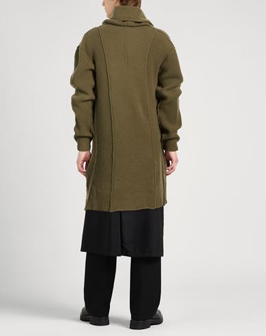 Man Cardigan Military green Size M Wool