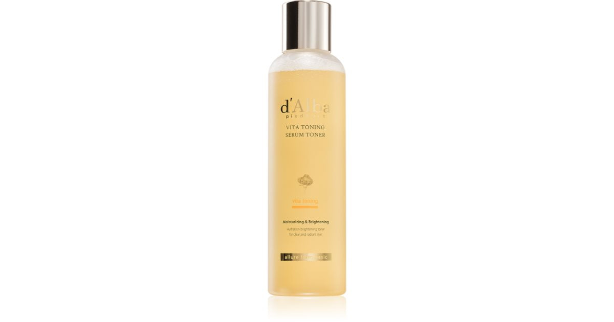 D'Alba Vita Toning Serum Toner lozione tonica idratante per una pelle luminosa e liscia
