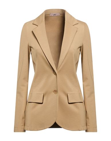 Woman Blazer Sand Size 2 Viscose, Polyamide, Elastane