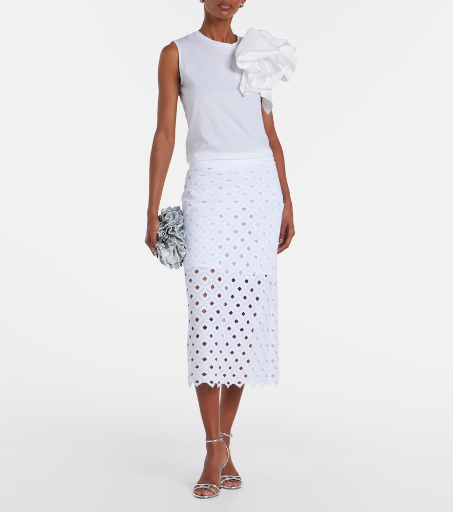 Elegante Taglio cotton jersey top