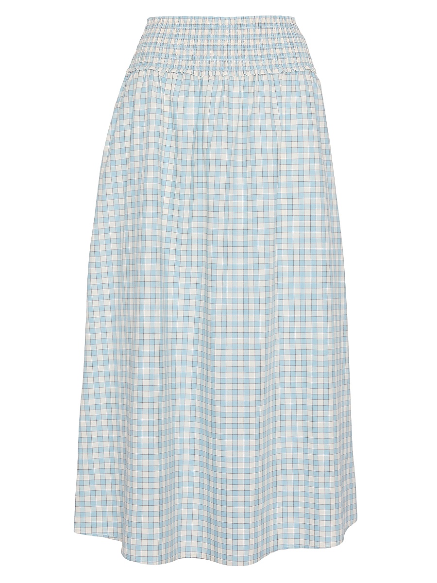 Women's The Delphine Nap Skirt - Blue Red Gingham