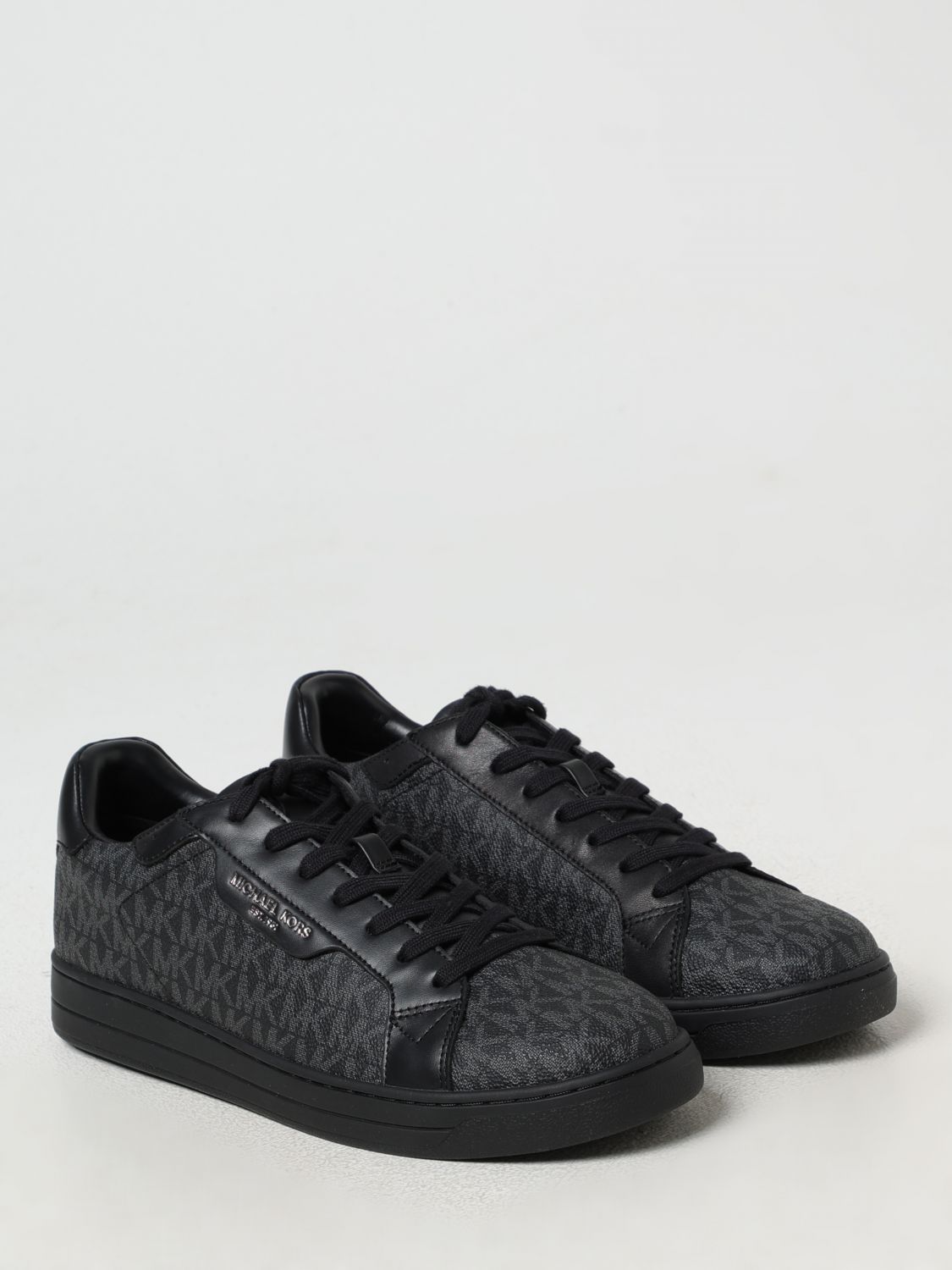 Monogram print sneakers - Black