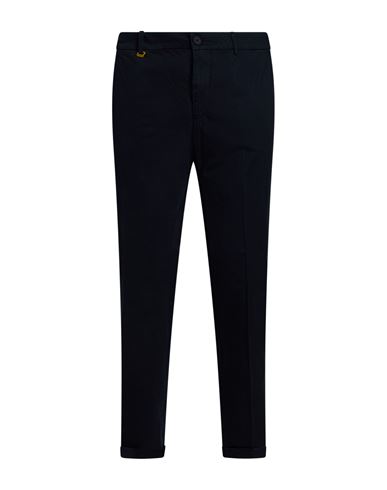 Man Pants Navy Size 38 Cotton, Elastane