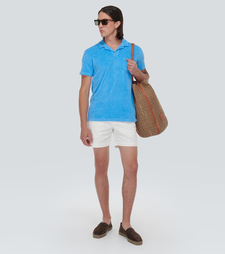 Dr. No cotton terry polo shirt