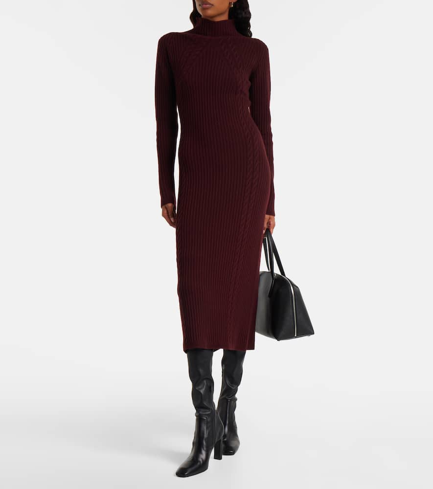 Zelanda wool and cashmere midi dress