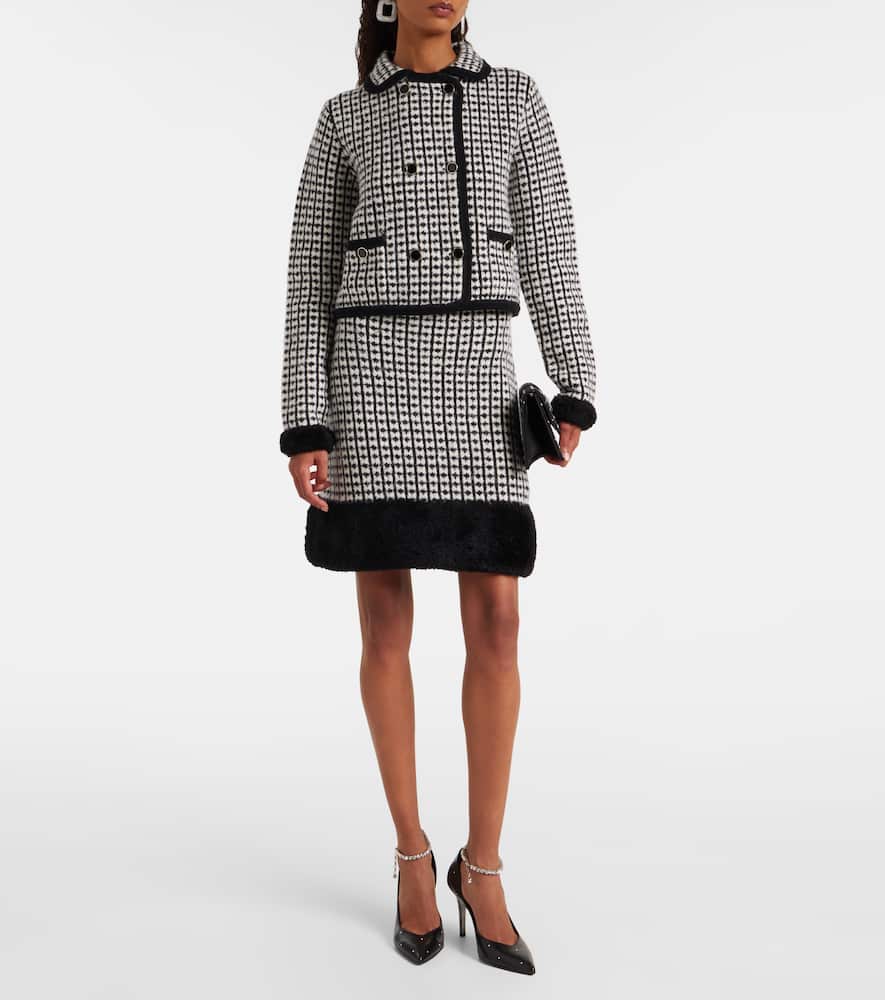 Wool-blend cardigan