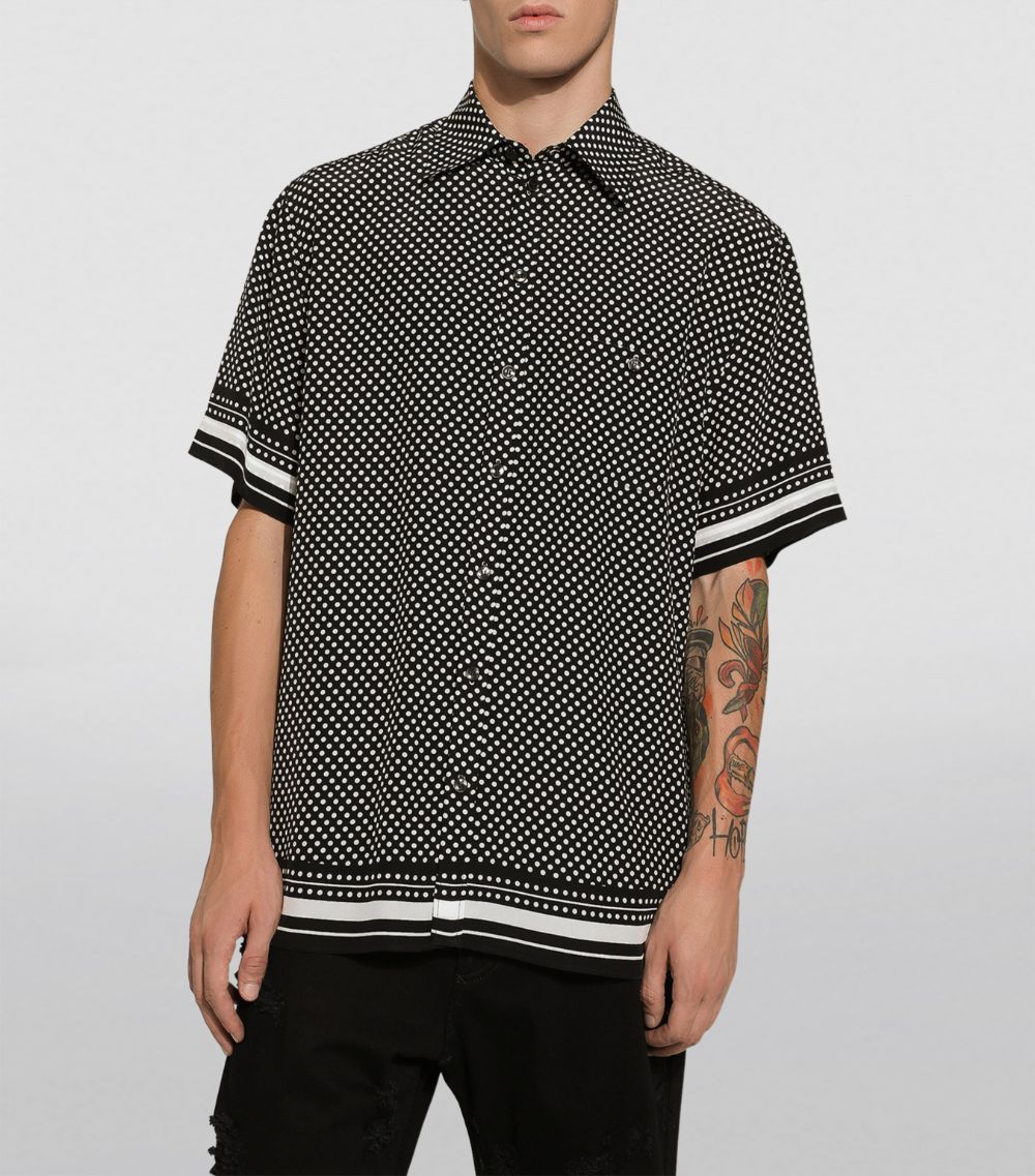 Silk Polka-Dot Shirt