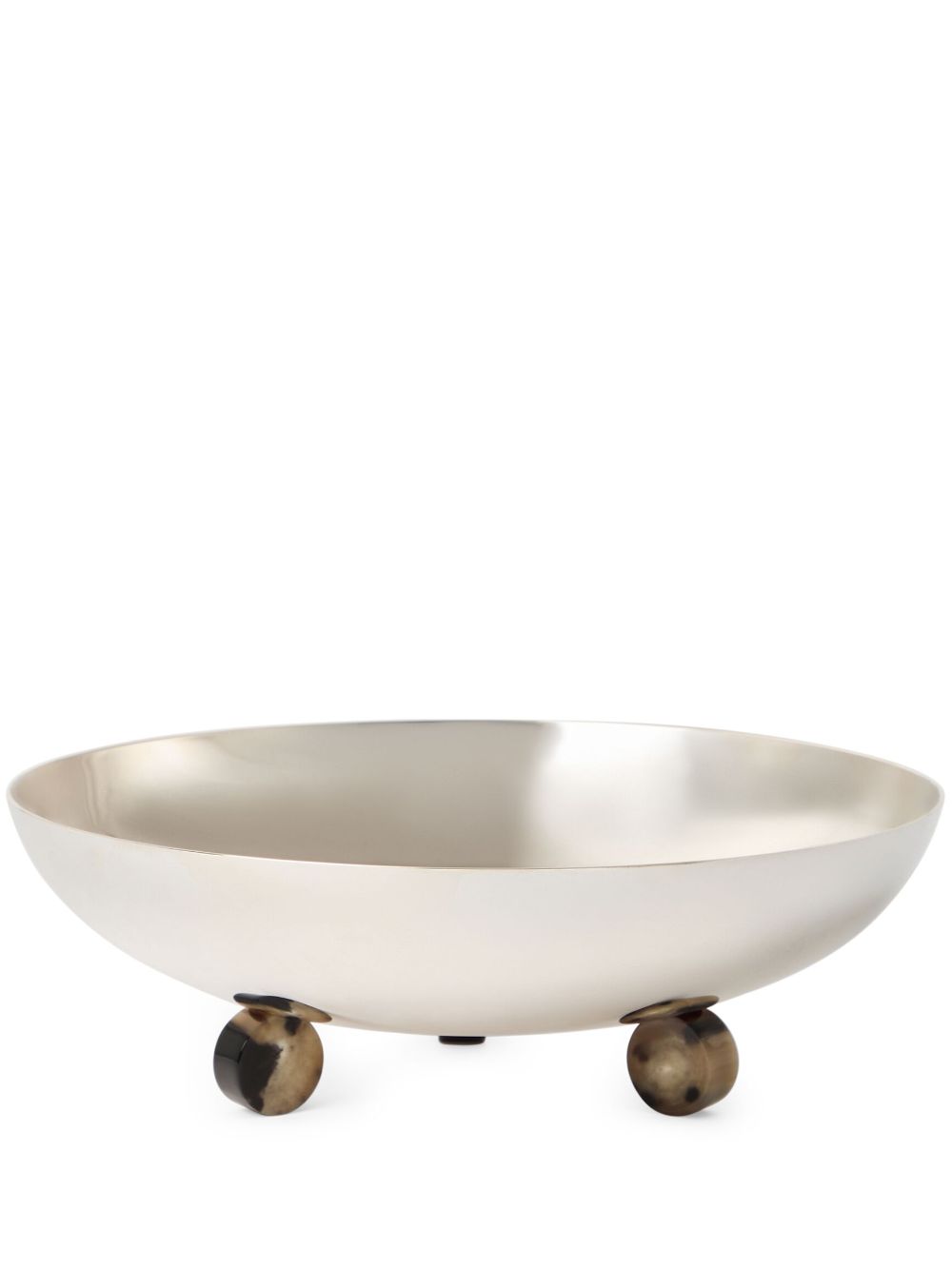 Silver-plated steel bowl - Grey