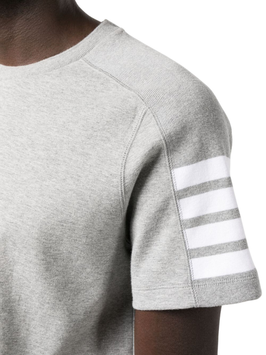 -4 Bar T Shirt Grigio-Uomo