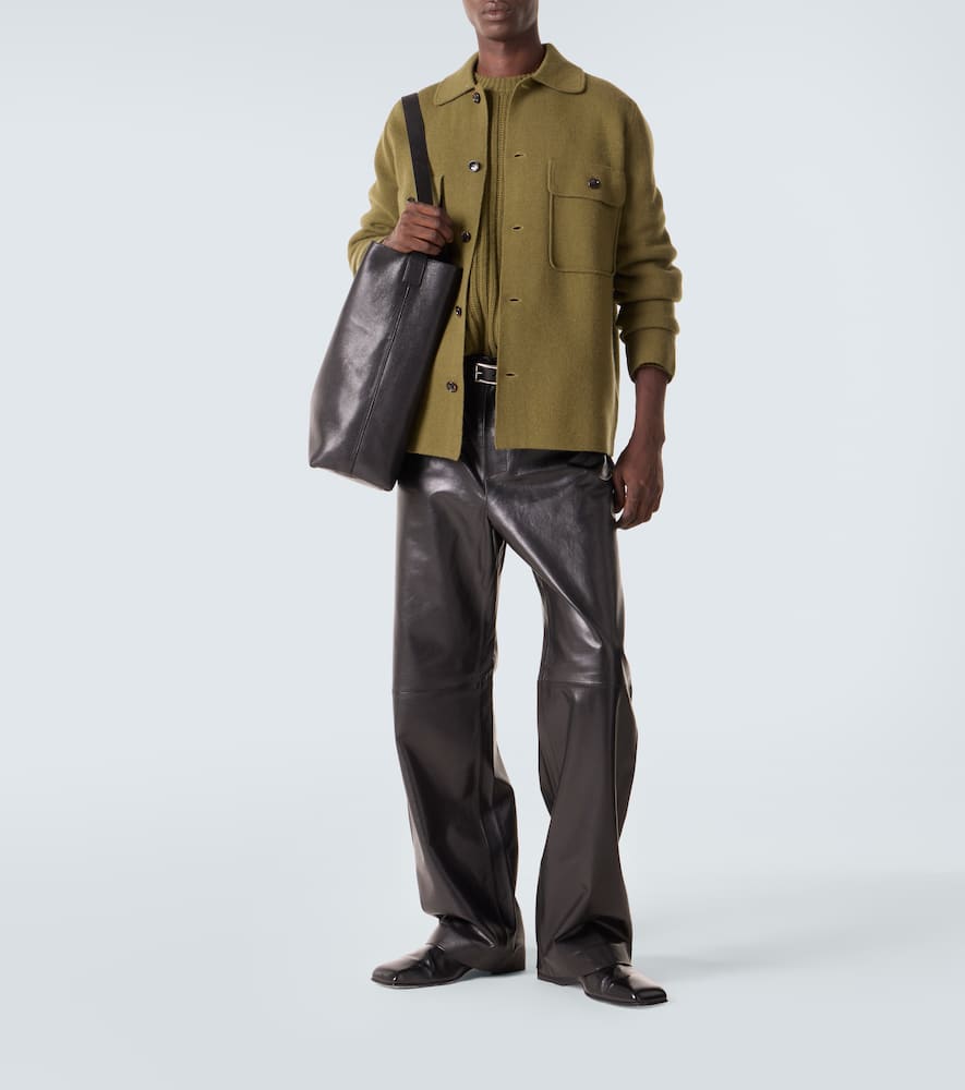 Wool and cashmere overshirt
