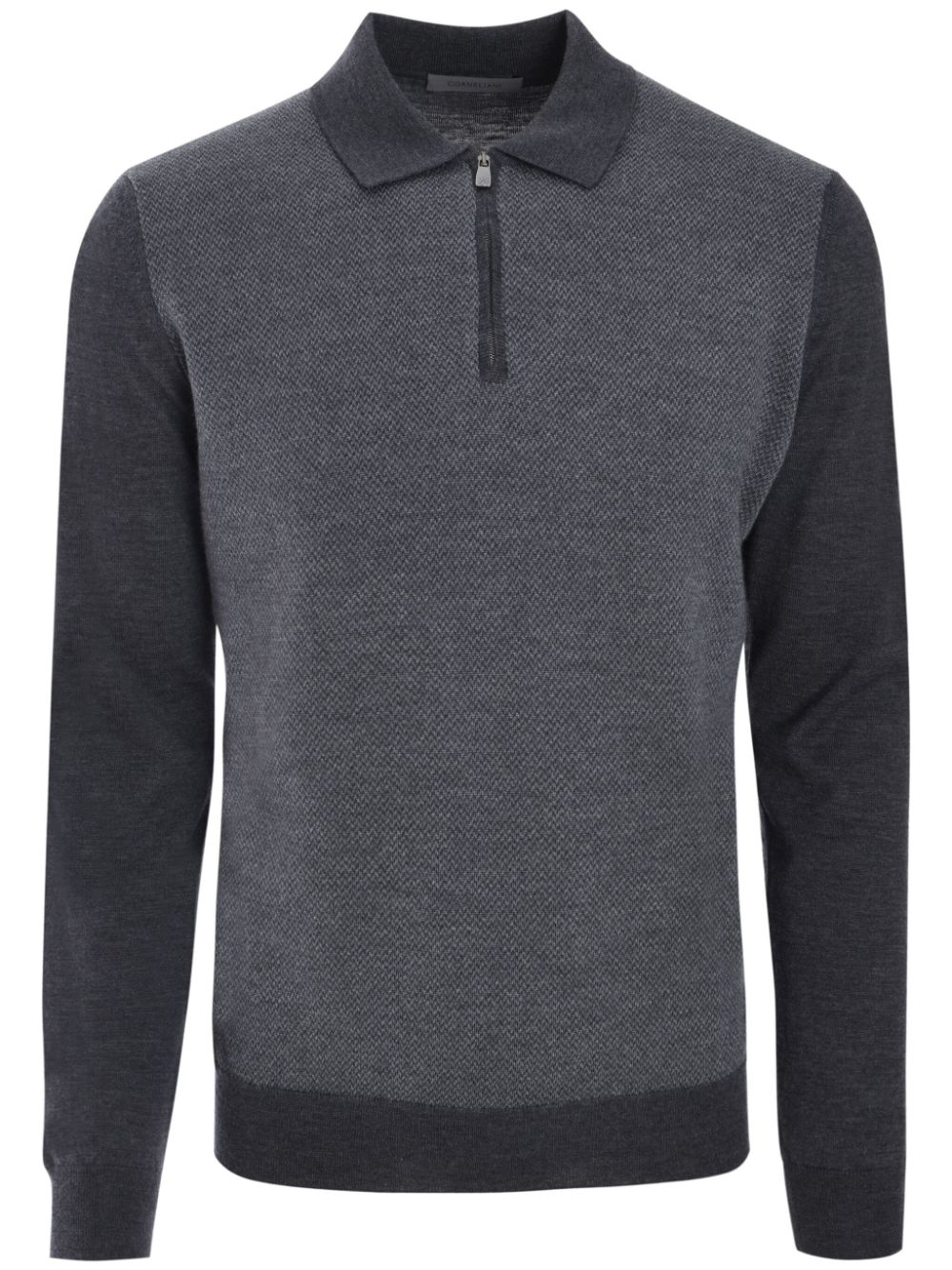 Knitted polo shirt - Grey
