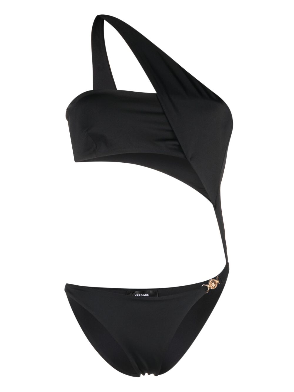 Medusa Head cut-out swimsuit - Black