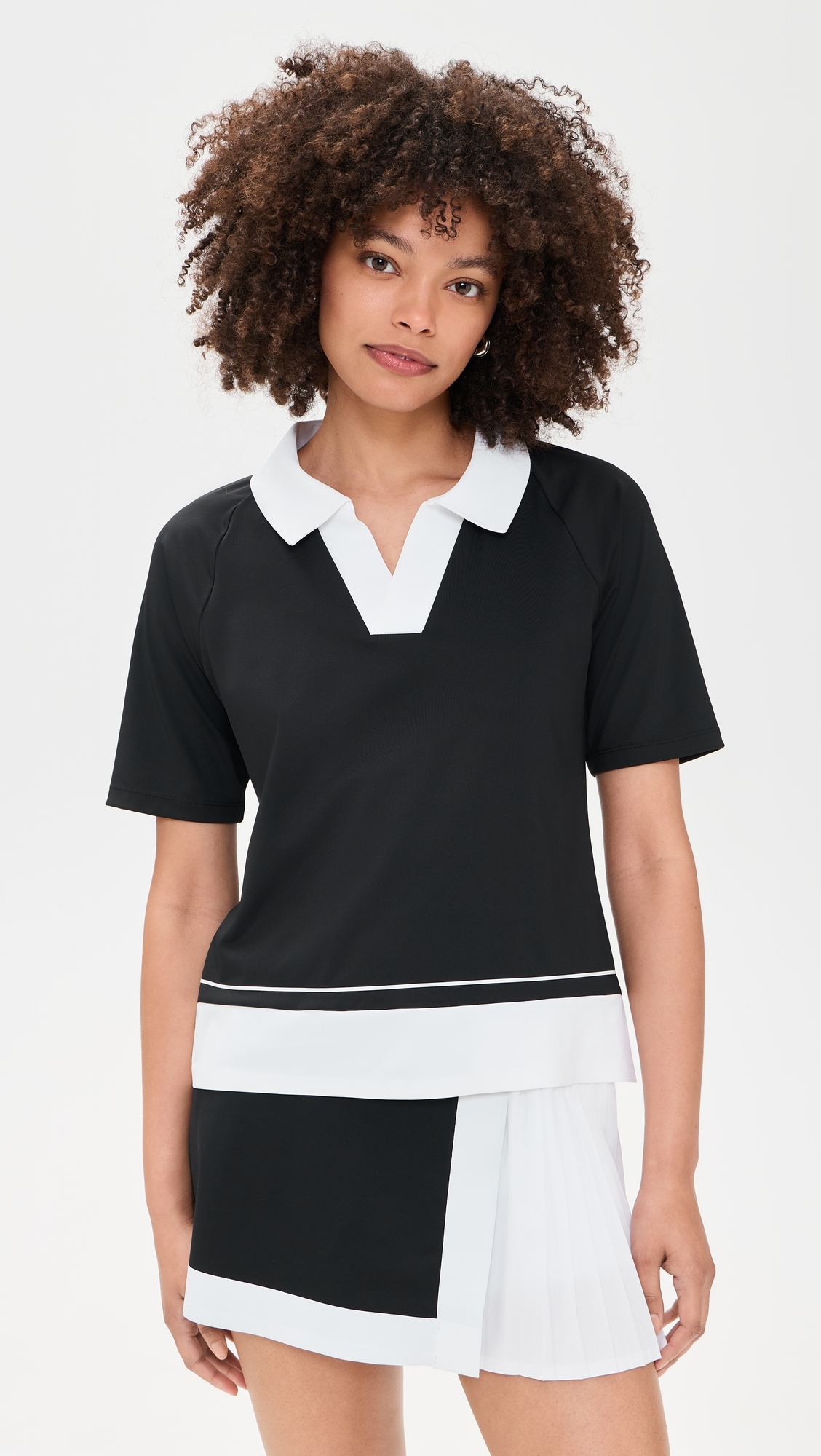 Piccola Polo Top Black