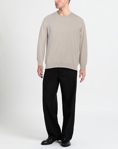 Man Sweater Beige Size 44 Cotton