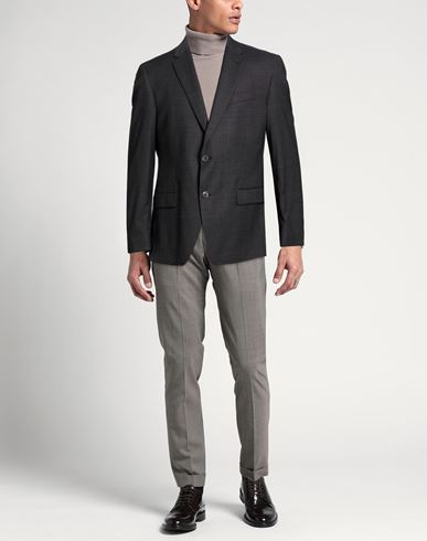 Man Blazer Charcoal Size 42 Virgin Wool, Elastane