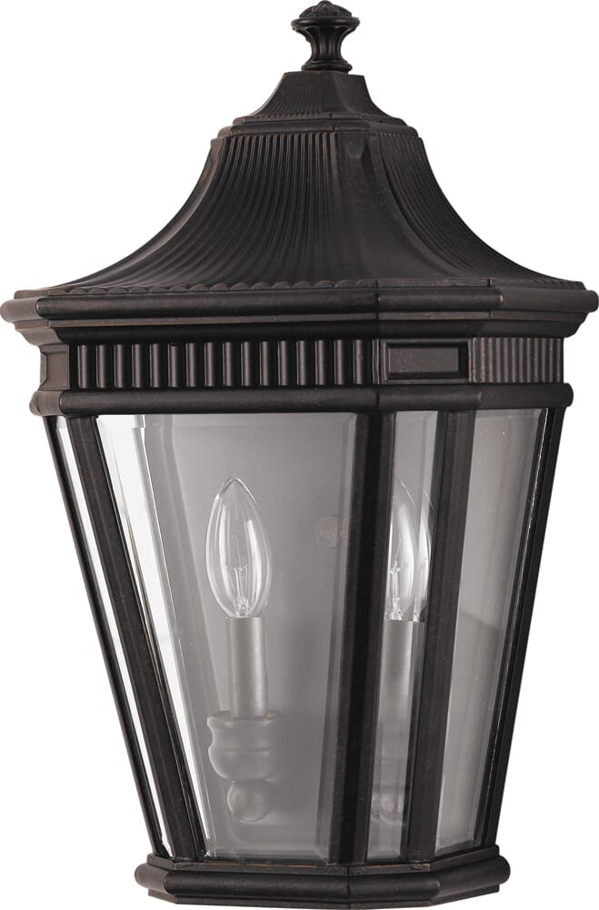 Grecian Bronze Two Light Outdoor Fixture from the Cotswold Lane Collection