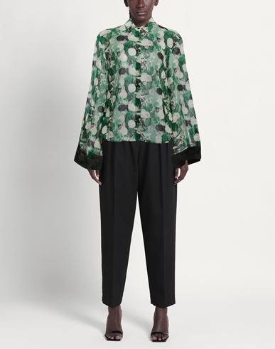 Woman Shirt Green Size 6 Polyester