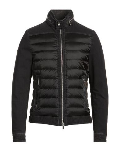 Man Puffer Black Size 38 Cotton, Polyethylene, Elastane