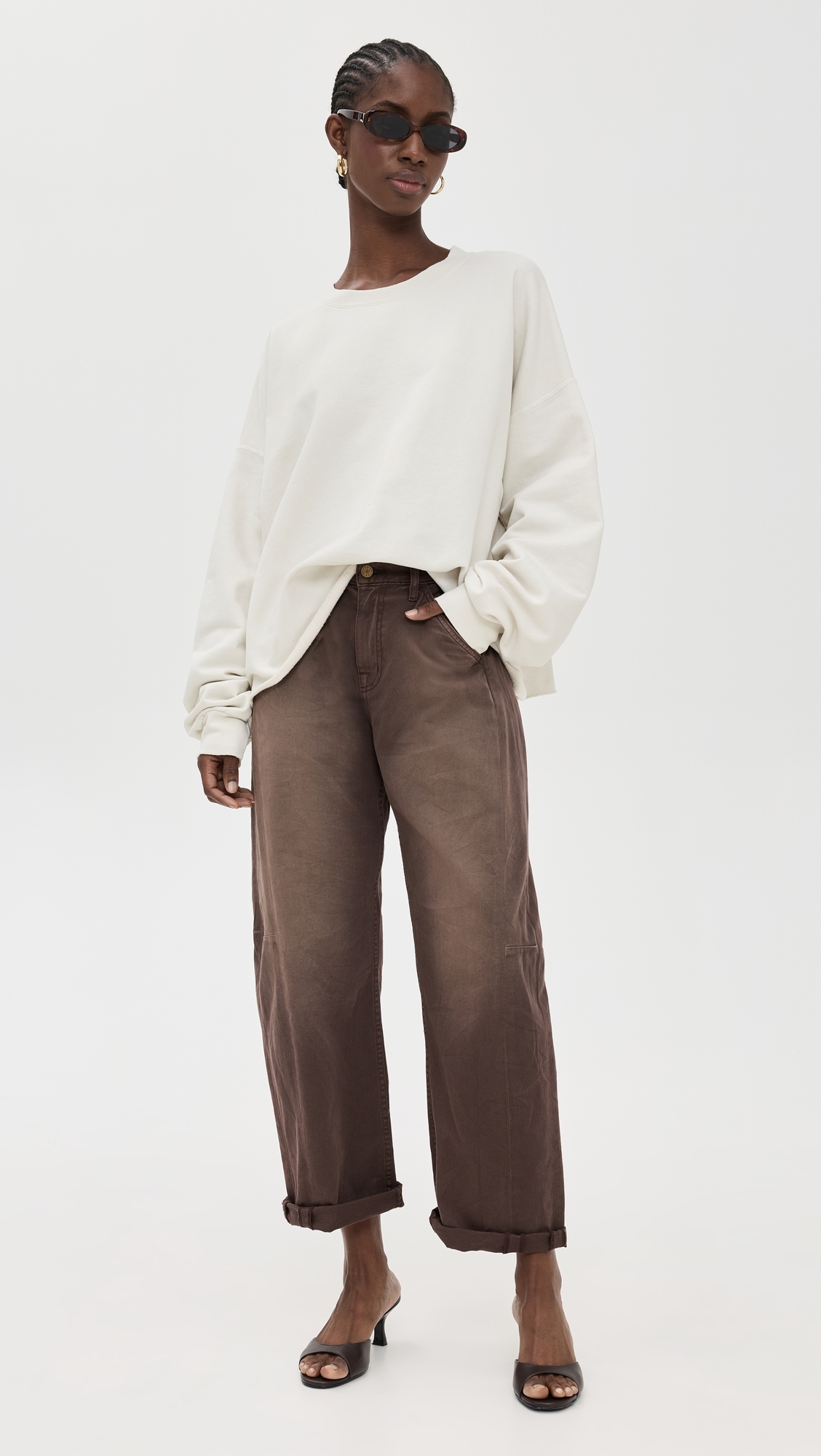 Fonder Sweatshirt Dirty White L