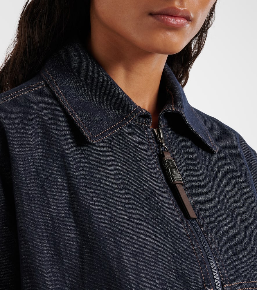 Denim bomber jacket