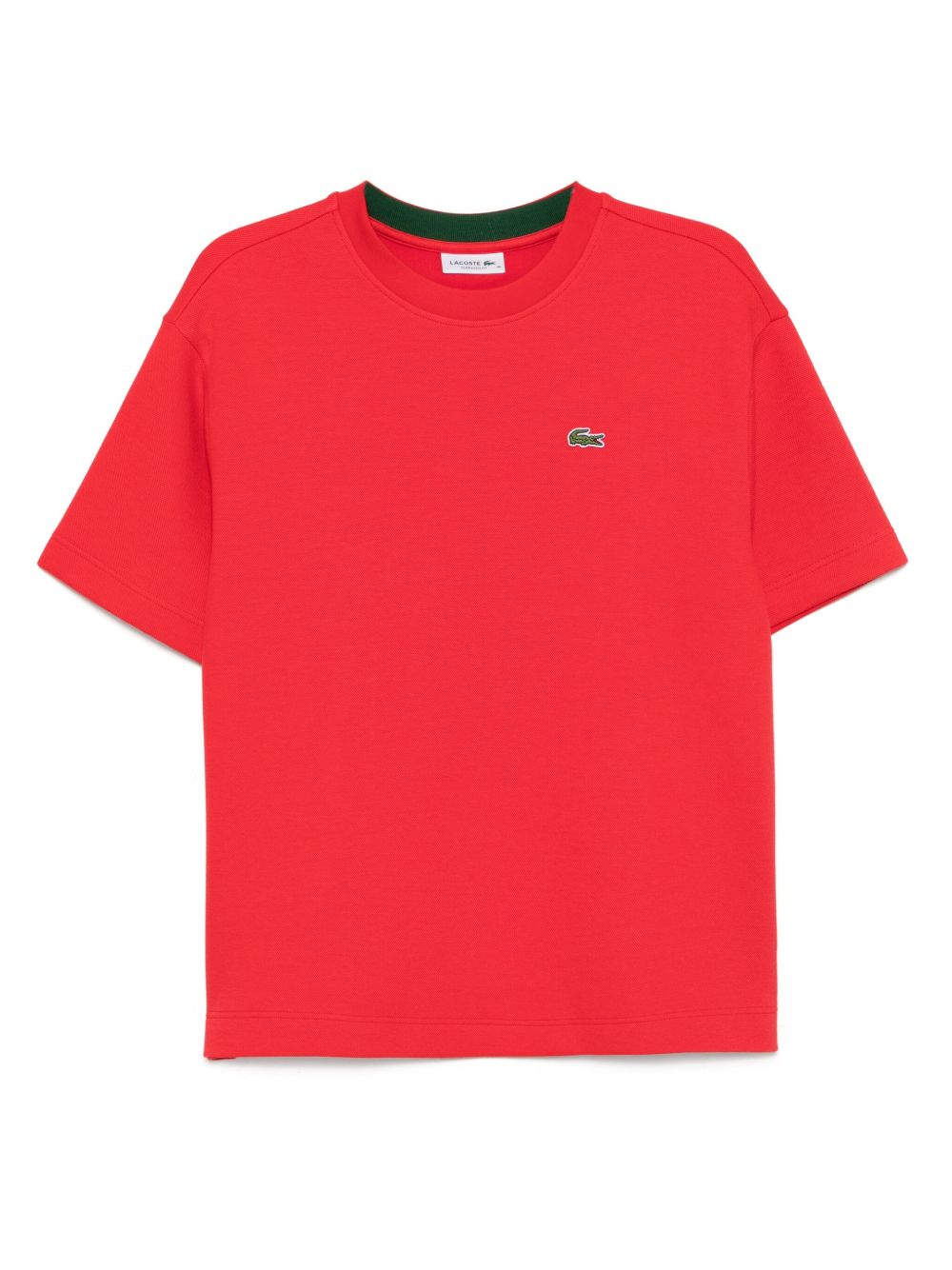 Lacoste double face pique T-shirt - Red