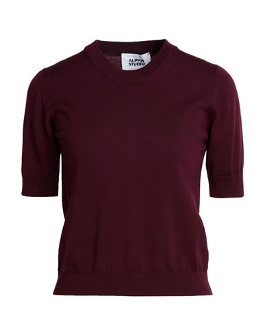 Woman Sweater Burgundy Size 12 Merino Wool