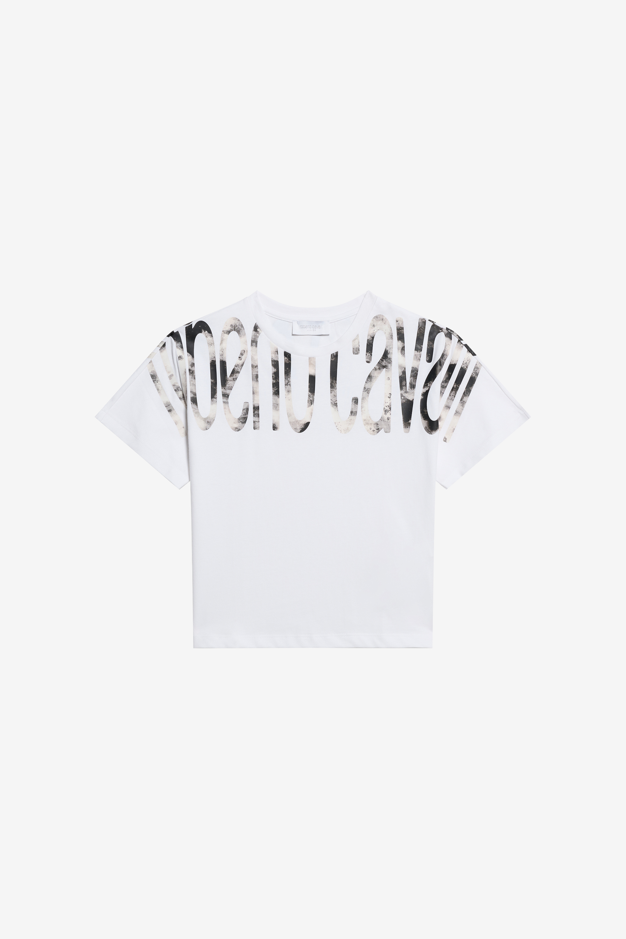 White Cotton T-shirt With Logo Print - Male T
