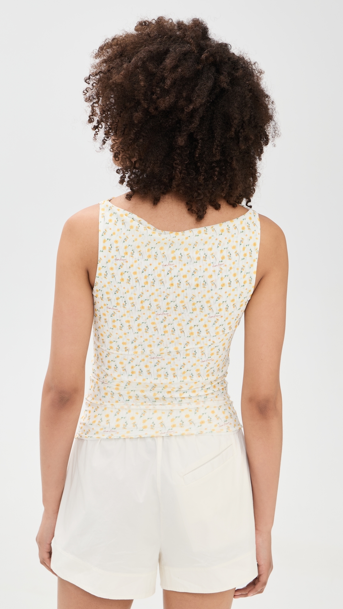 Double Layer Buttercup Mesh Vest Butter