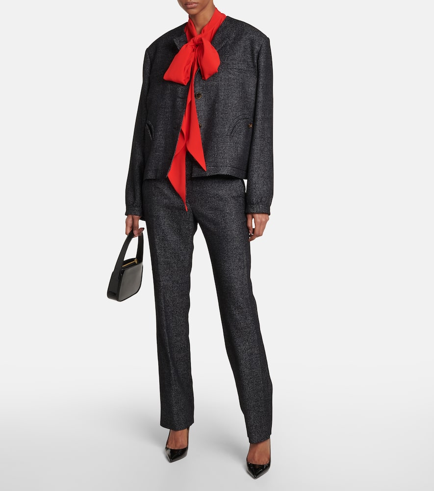 Blazé Milano Percheron high-rise wool-blend pants