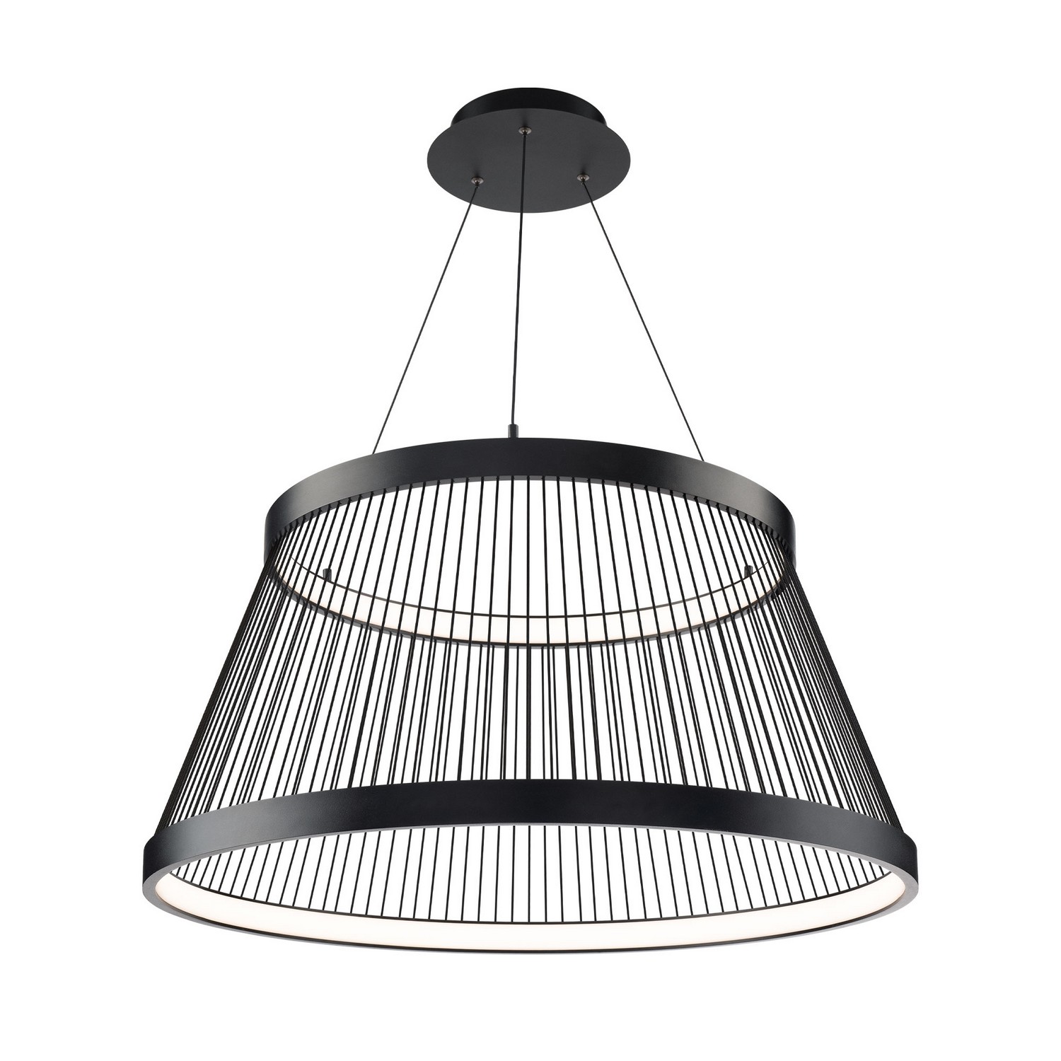 Black LED Pendant from the Grohle Collection