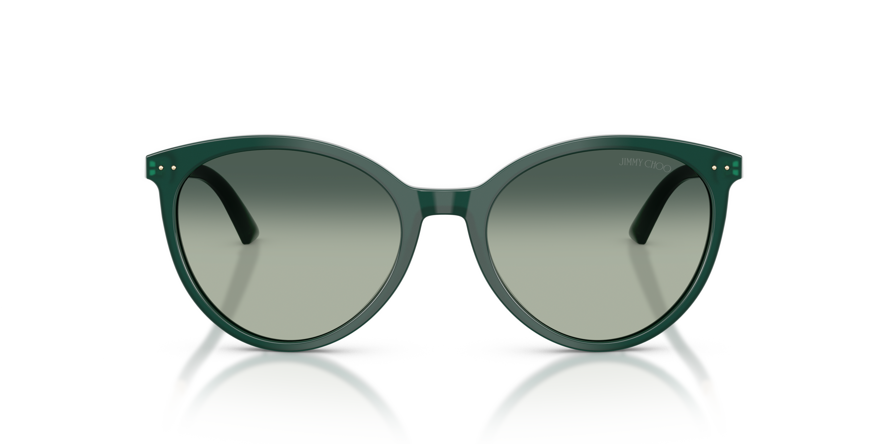 Jimmy Choo Donna Jimmy Choo JC5060 510019 Occhiali da sole Acetato Verde Blu Pantos Normale Sfumato