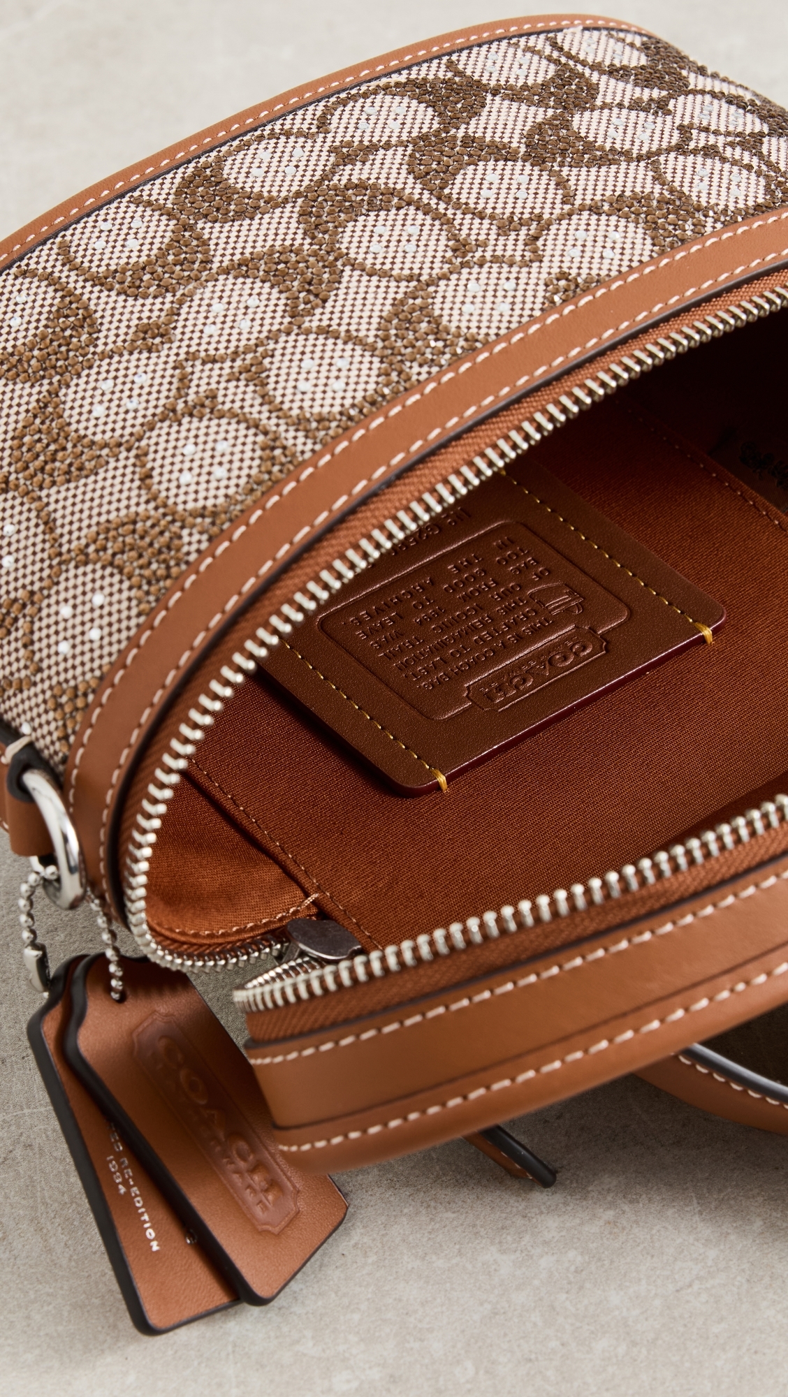 Crystal Signature Jacquard Trail Bag LH/Burnished Amber One Size