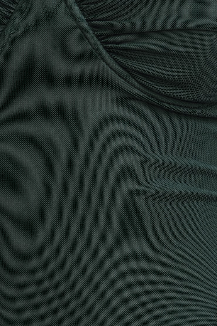 Monet Mesh Maxi Dress - Green - Women Clothing