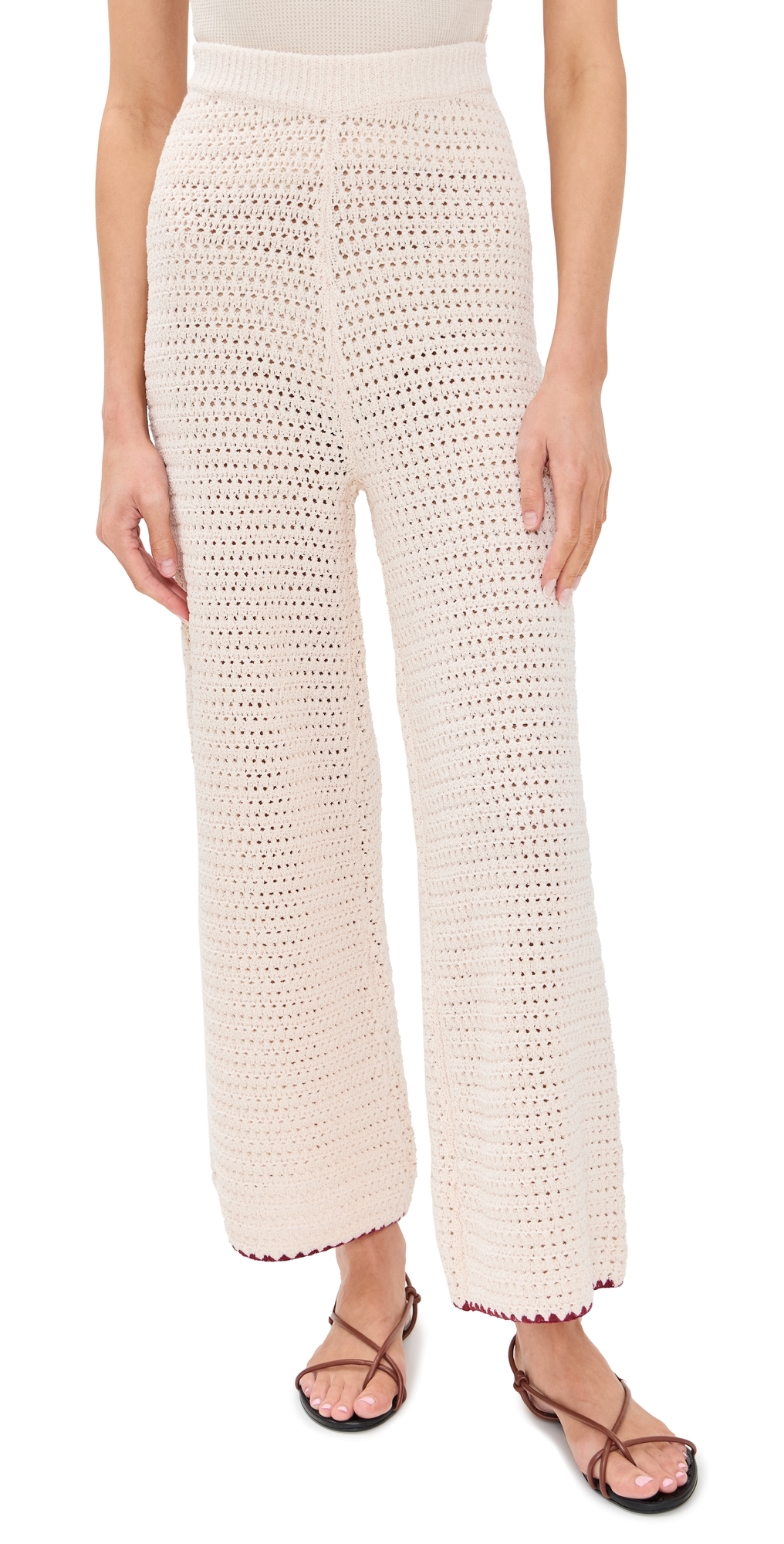 Stella Crochet Pants Cream