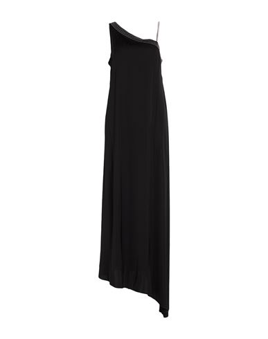 Woman Maxi dress Black Size 8 Viscose
