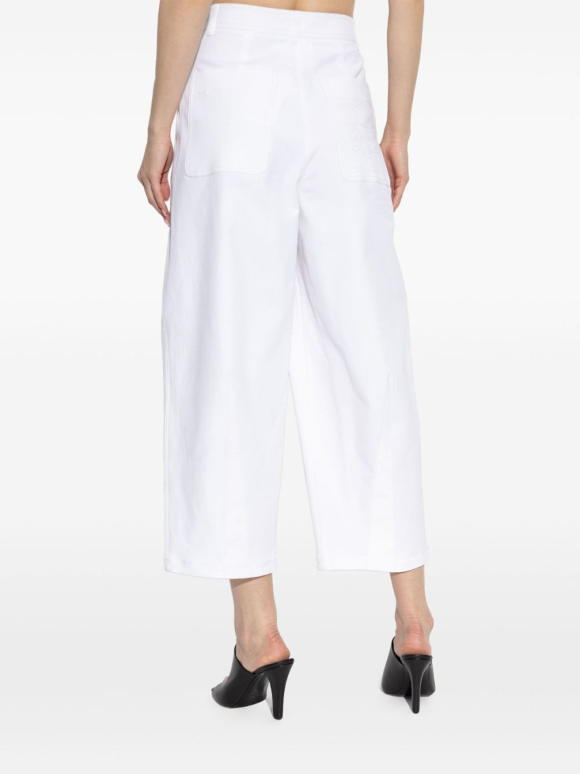 White Mina trousers