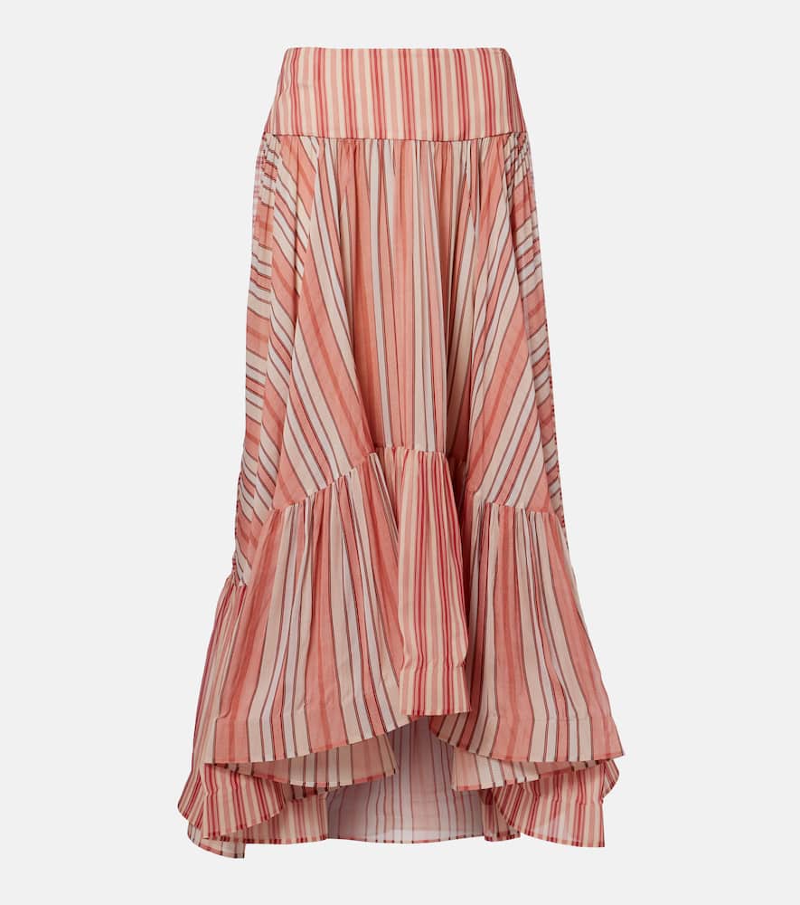 Rebellion striped midi skirt