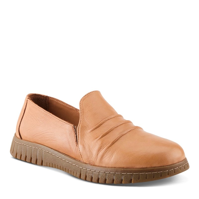 Women's Patton Ruched Slip On Shoes (CAMEL)