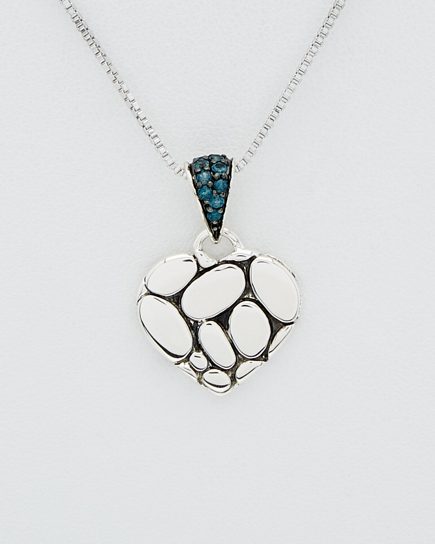 Kali Silver Blue Topaz Necklace