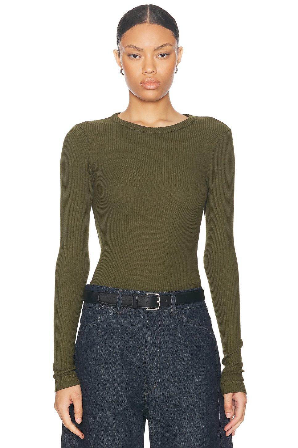 Citizens of Humanity Bina Tee in Costes - Green. XS also in