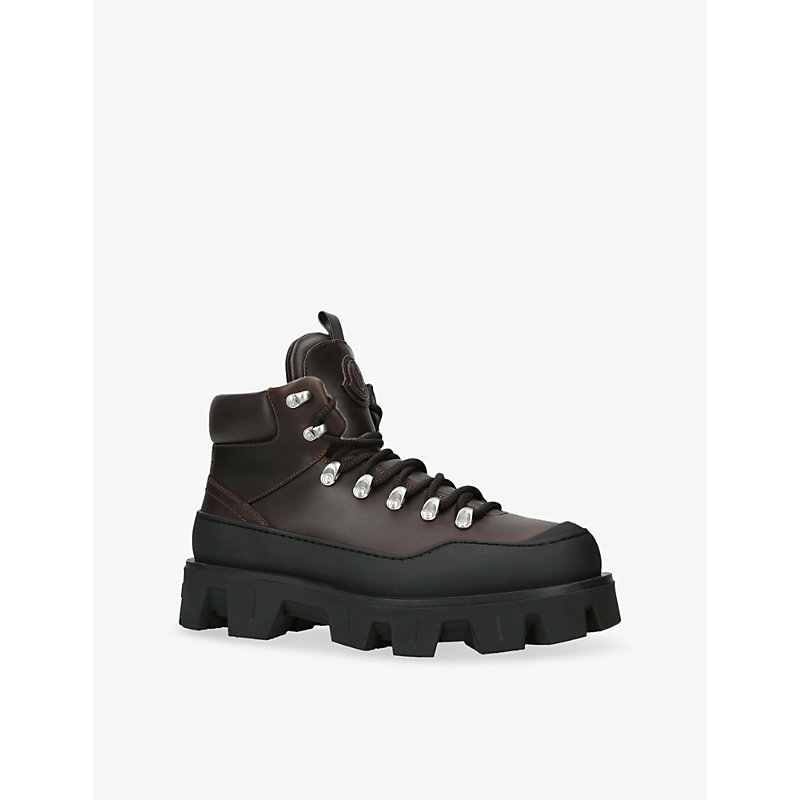Mens Peak Trek Leather Hiking Boots
