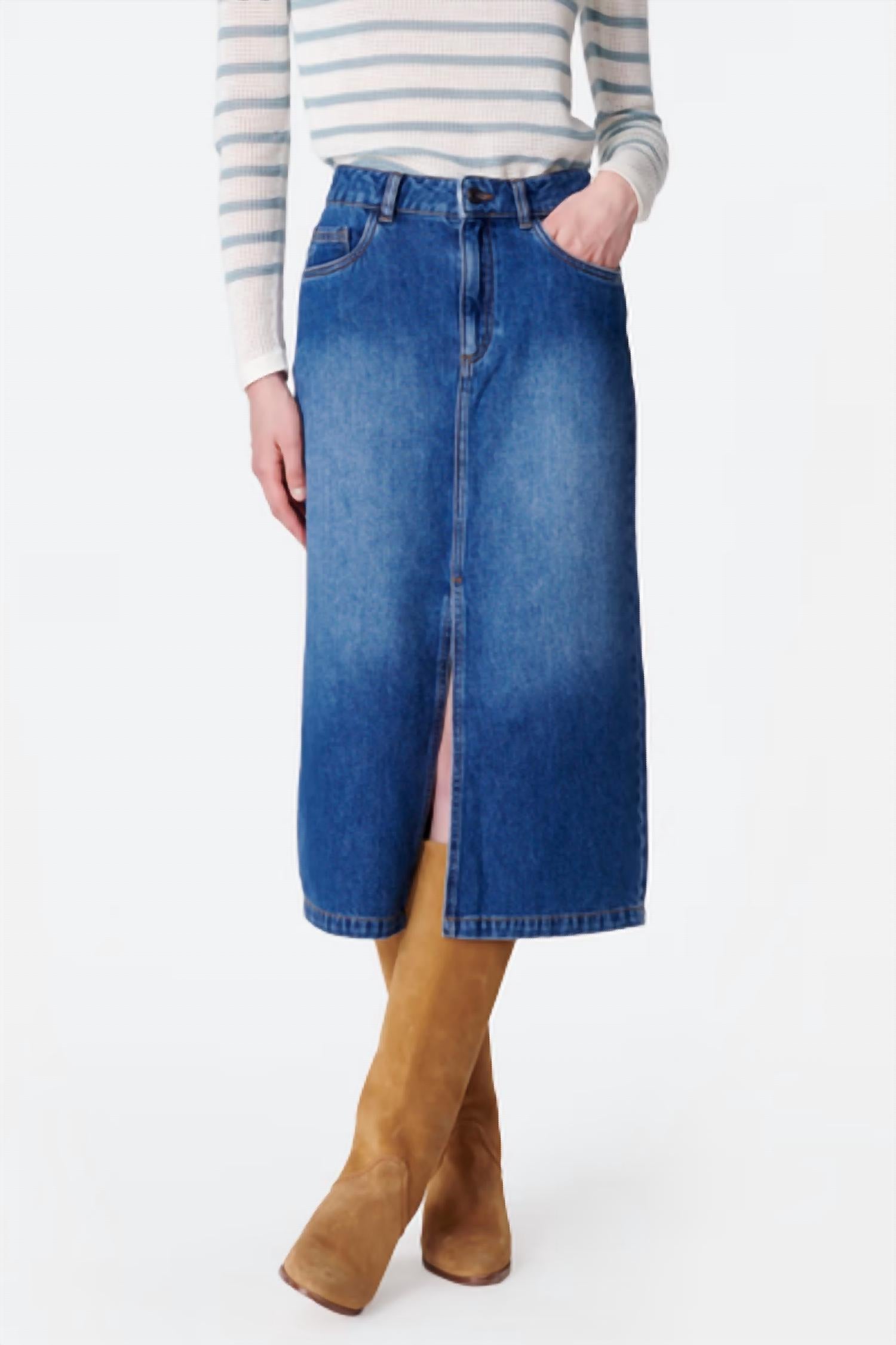Batista Jean Skirt In Royal