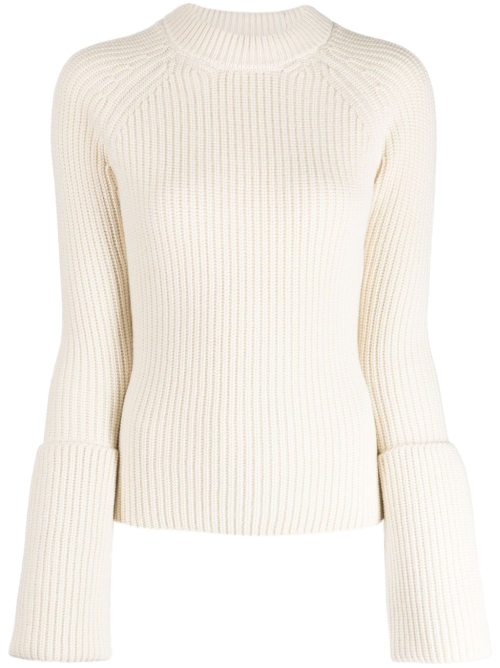 Crew-neck cashmere jumper - Neutrals
